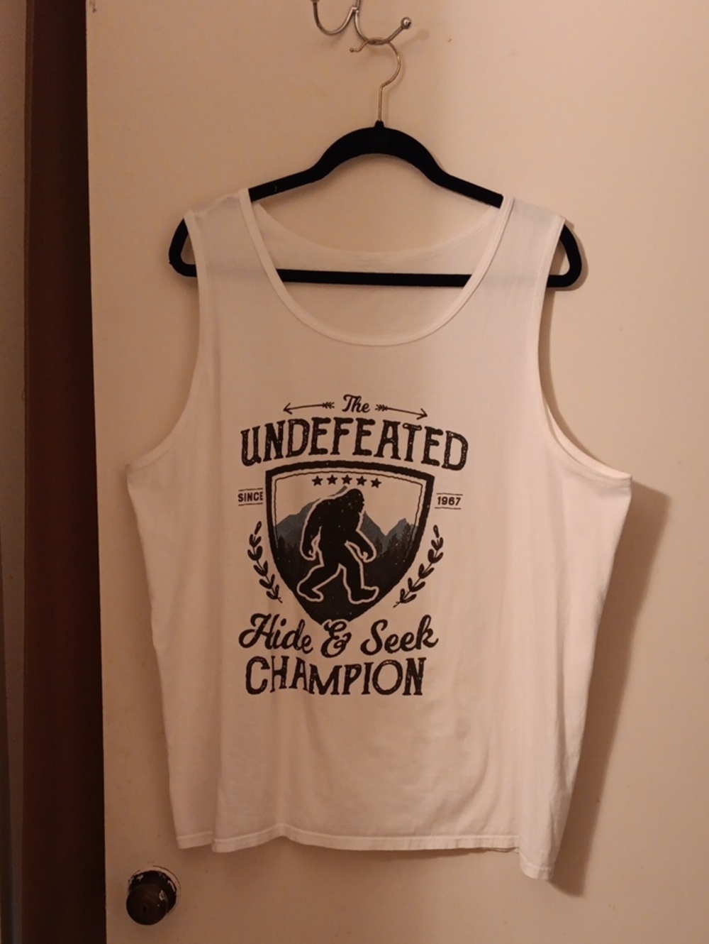 Bigfoot Men's White Graphic Tank